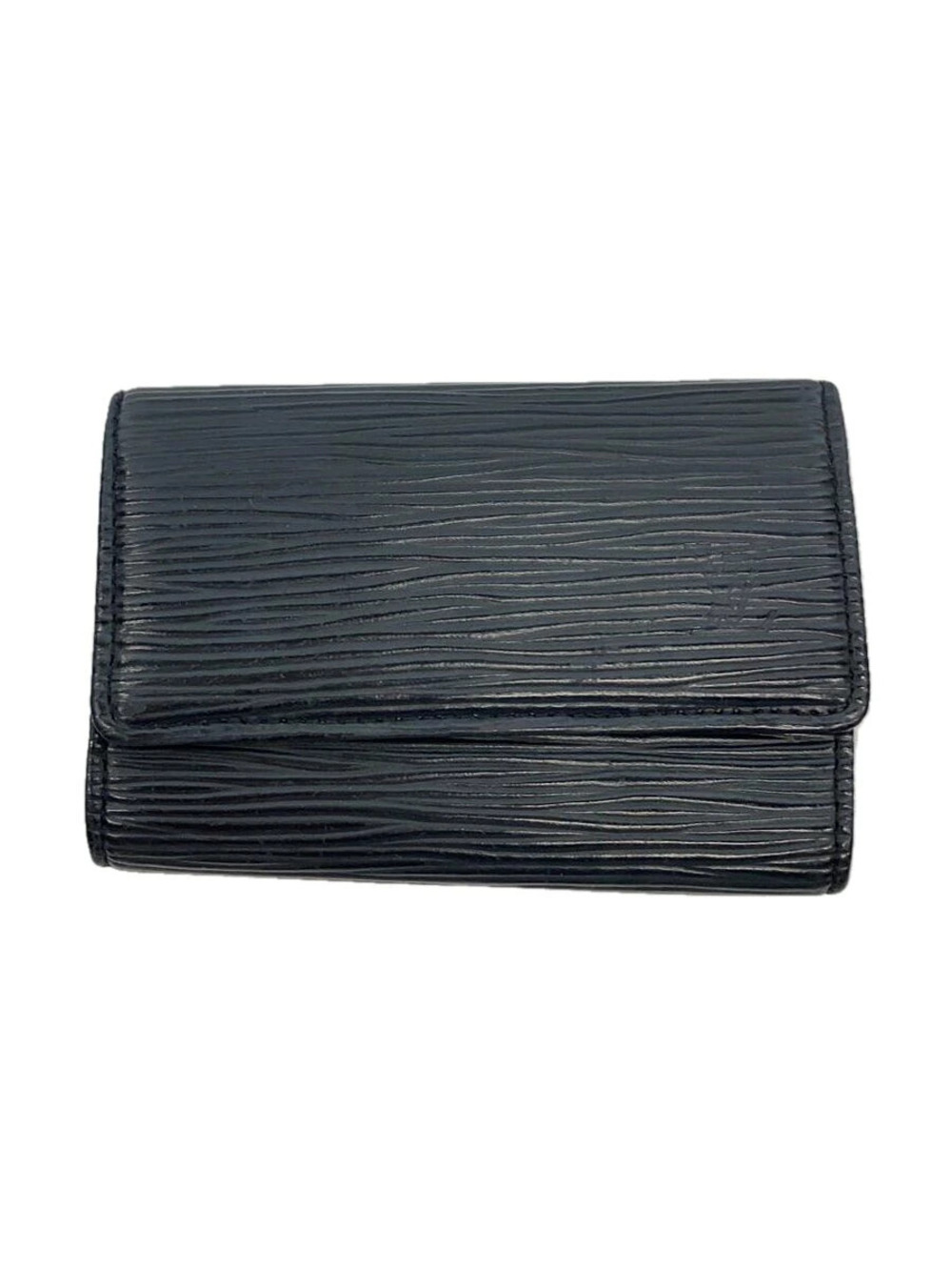 LOUIS VUITTON Multicles Taiga Leather Black Cowhide